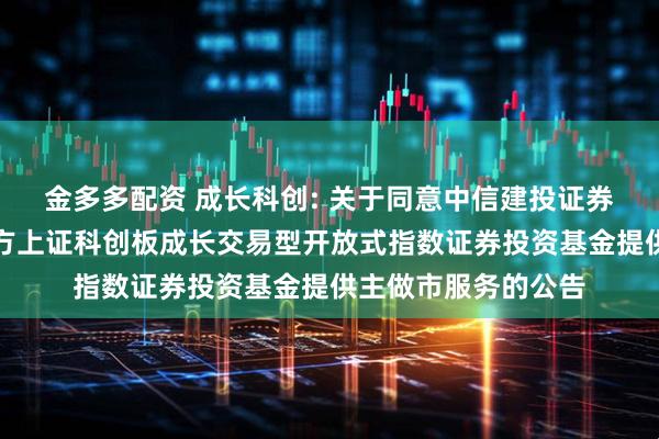 金多多配资 成长科创: 关于同意中信建投证券股份有限公司为南方上证科创板成长交易型开放式指数证券投资基金提供主做市服务的公告