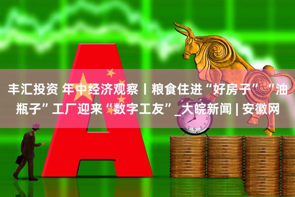 丰汇投资 年中经济观察丨粮食住进“好房子” “油瓶子”工厂迎来“数字工友”_大皖新闻 | 安徽网